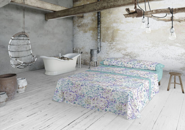 GOTEXTIL | Juego de sábanas Lois Street cama 150 algodón poliéster