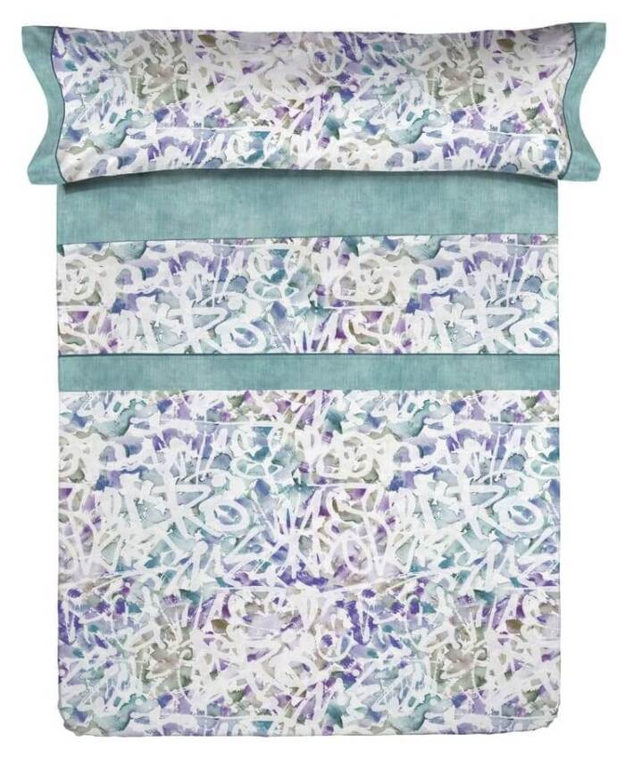 GOTEXTIL | Juego de sábanas Lois Street cama 150 algodón poliéster