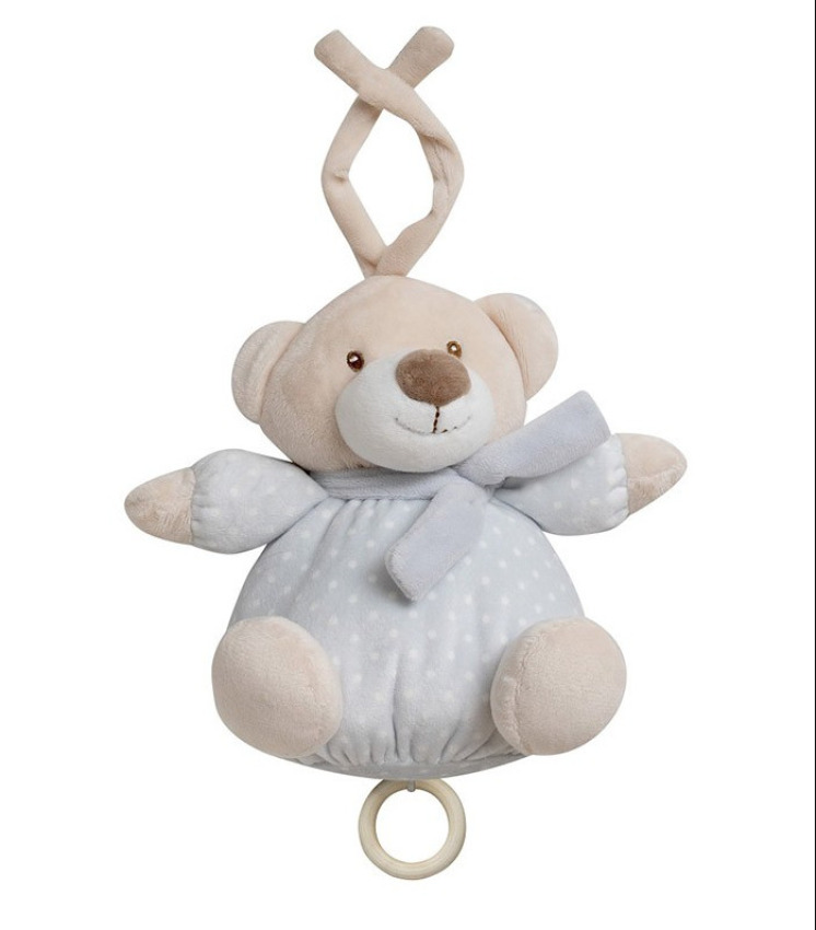 GOTEXTIL | Peluche musical bebé osito suave Interbaby OSI05 para cuna