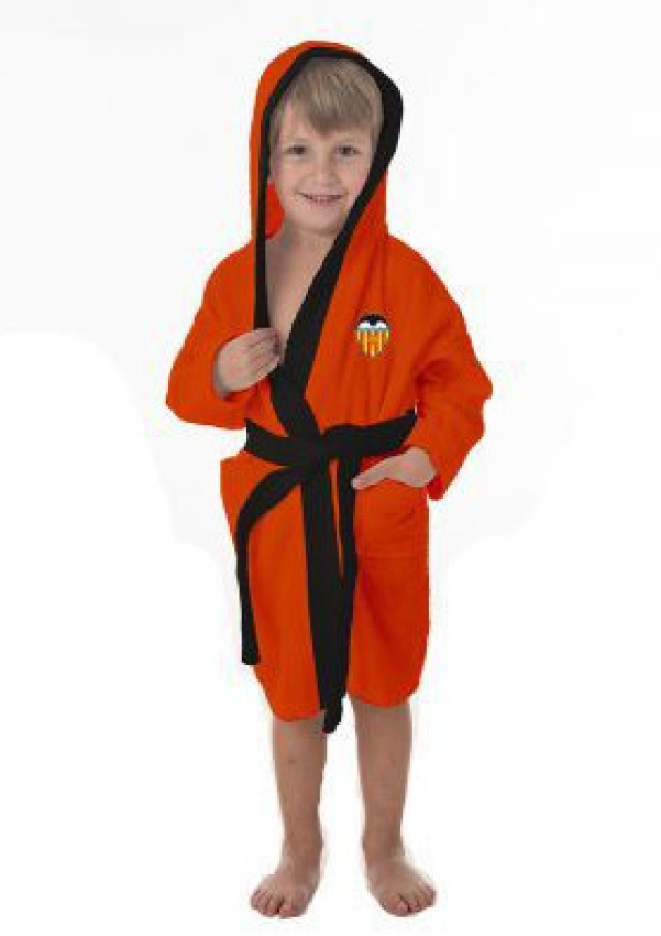 GOTEXTIL | Albornoz Valencia CF algodón rizo 400 gr adulto y niño