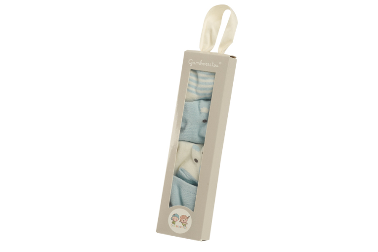GOTEXTIL | Calcetines bebé algodón ositos pack 4 Gamberritos 10854