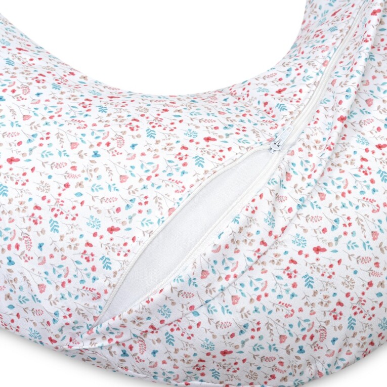 GOTEXTIL | Almohada Lactancia Pétalos Flores Interbaby ALMO003- Ergonómica y Desenfundable