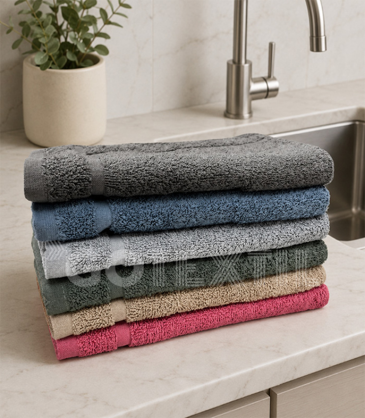 GOTEXTIL | Pack 6 paños de cocina lisos One Living 100% algodón