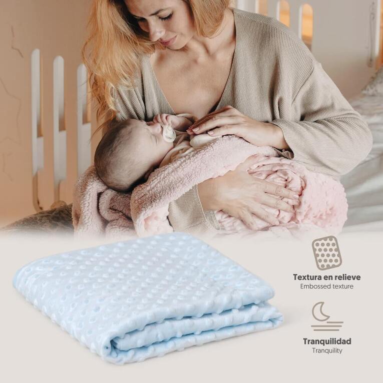 GOTEXTIL | Manta Bebé Burbuja 881 Interbaby 80x110 cm Extrasuave