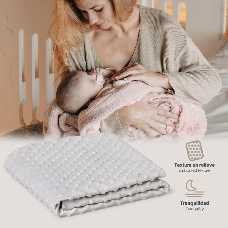 GOTEXTIL | Manta Bebé Burbuja 881 Interbaby 80x110 cm Extrasuave