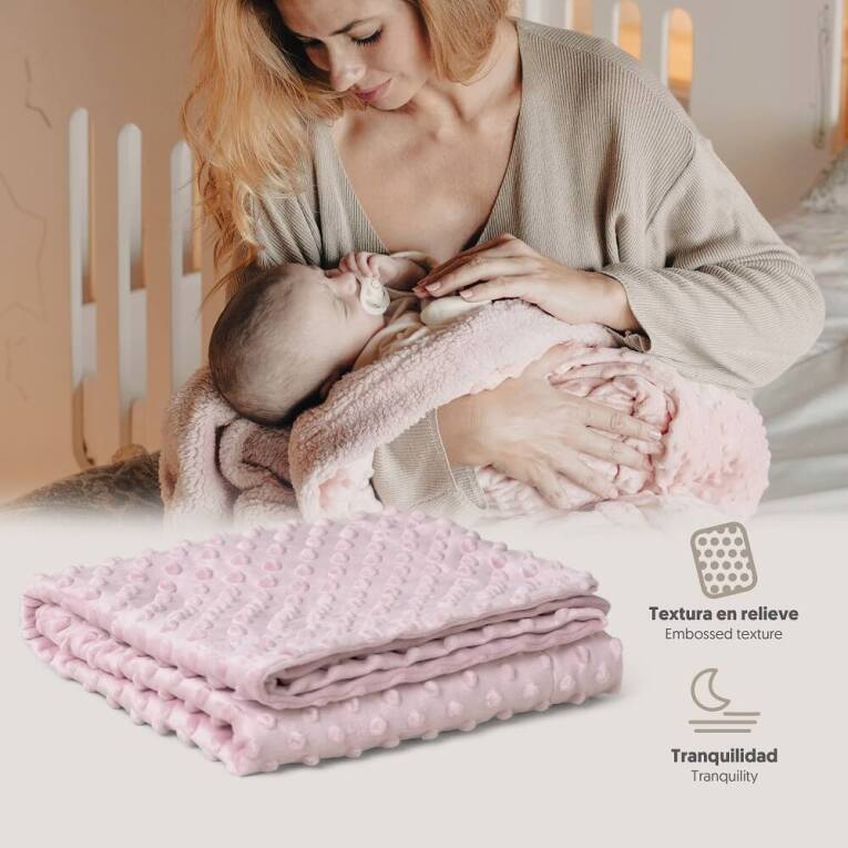GOTEXTIL | Manta Bebé Burbuja 881 Interbaby 80x110 cm Extrasuave