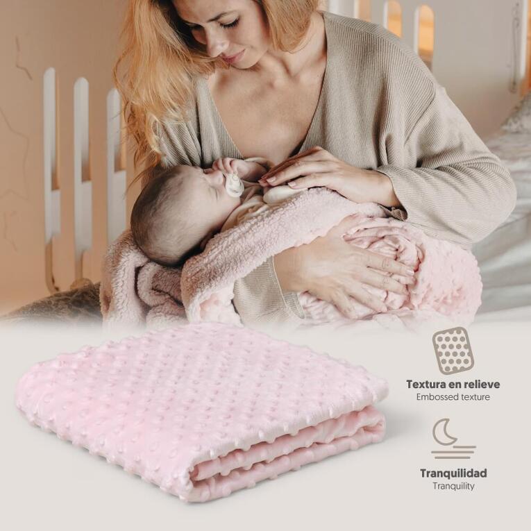 GOTEXTIL | Manta Bebé Burbuja 881 Interbaby 80x110 cm Extrasuave