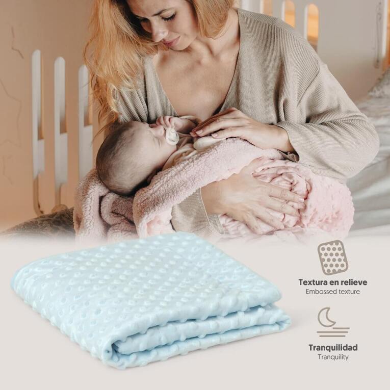 GOTEXTIL | Manta Bebé Burbuja 881 Interbaby 80x110 cm Extrasuave