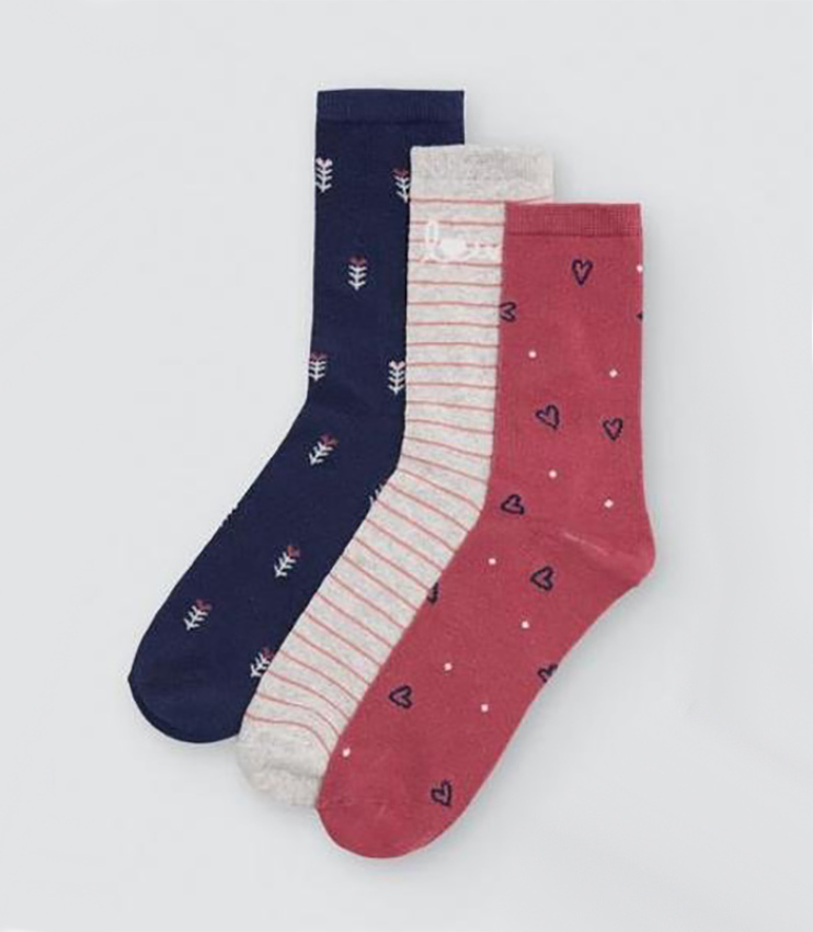 GOTEXTIL | Pack 3 Calcetines Fantasía Mujer Ysabel Mora 12103 con Puño Antipresión