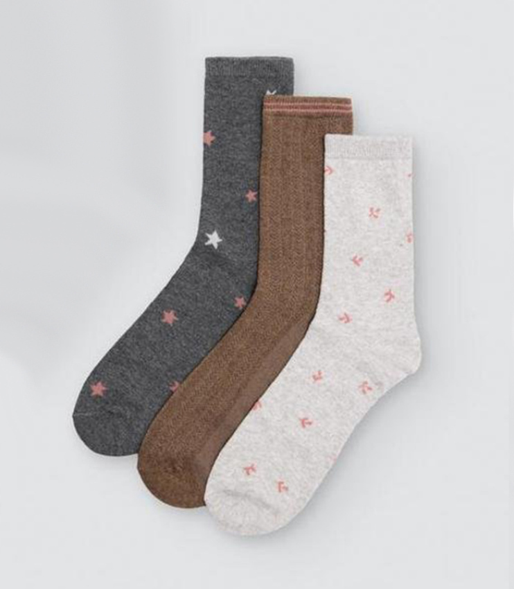 GOTEXTIL | Pack 3 Calcetines Fantasía Mujer Ysabel Mora 12103 con Puño Antipresión