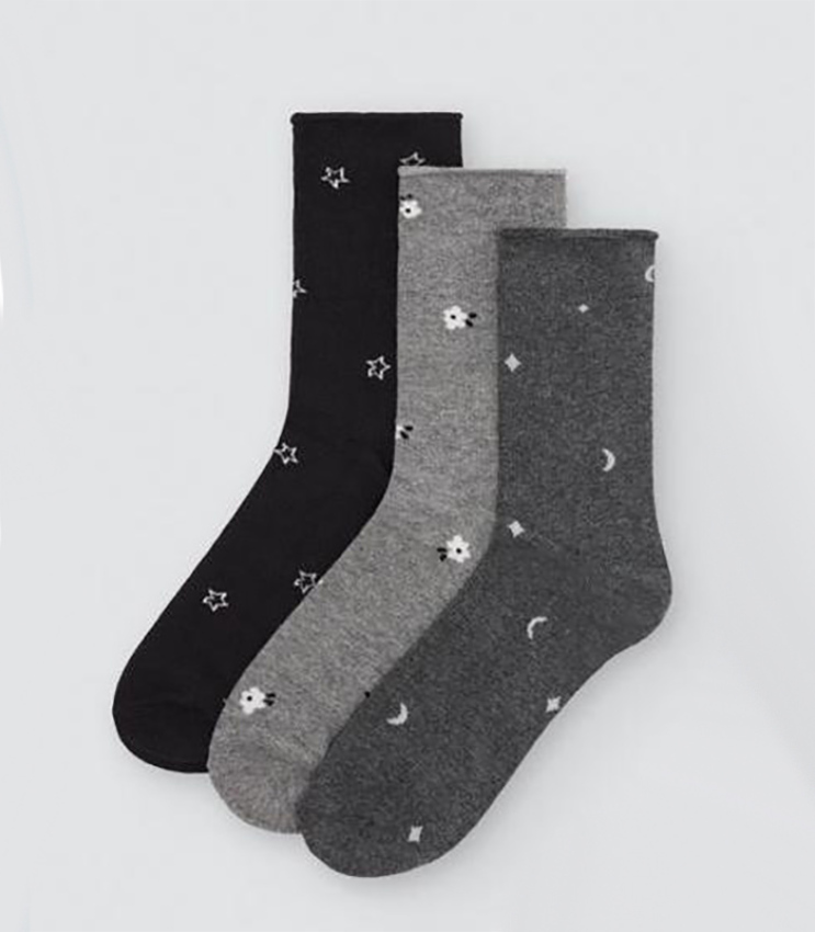 GOTEXTIL | Pack 3 Calcetines Fantasía Sin Puño Mujer Ysabel Mora 12110