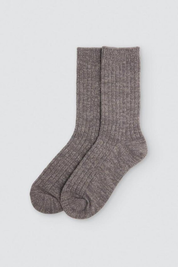 GOTEXTIL | Calcetín Canalé con Brillo Mujer Ysabel Mora 12136 Lúrex
