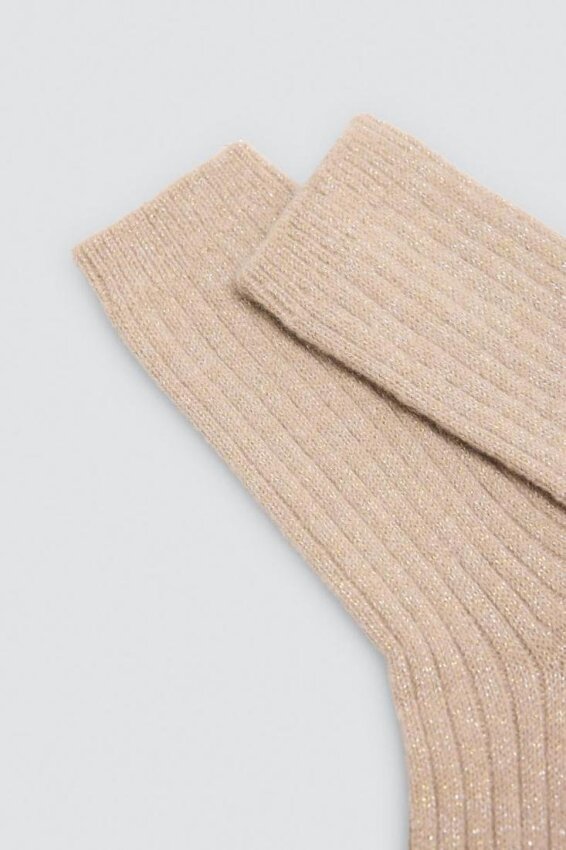 GOTEXTIL | Calcetín Canalé con Brillo Mujer Ysabel Mora 12136 Lúrex