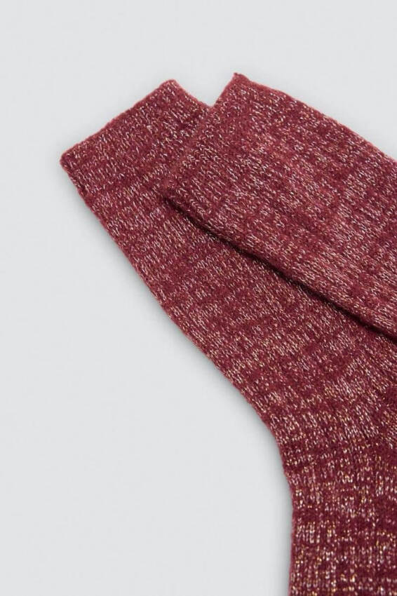 GOTEXTIL | Calcetín Canalé con Brillo Mujer Ysabel Mora 12136 Lúrex