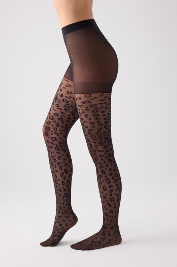 GOTEXTIL | Panti Animal Print Mujer Ysabel Mora 16643 Negro 20 DEN