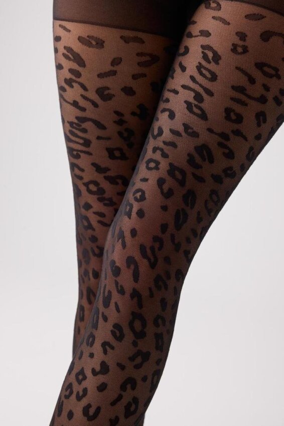 GOTEXTIL | Panti Animal Print Mujer Ysabel Mora 16643 Negro 20 DEN