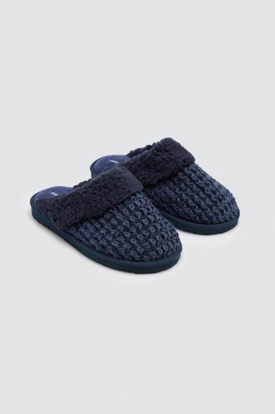GOTEXTIL | Zapatillas de casa hombre Ysabel Mora 24093 de borreguito y punto marino