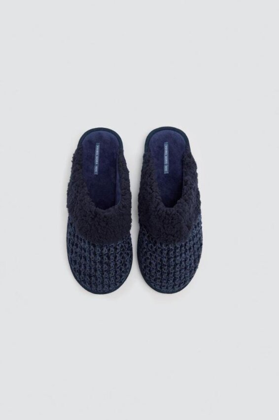 GOTEXTIL | Zapatillas de casa hombre Ysabel Mora 24093 de borreguito y punto marino